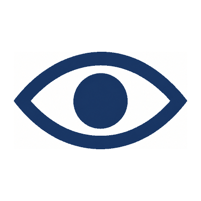 An open eye.